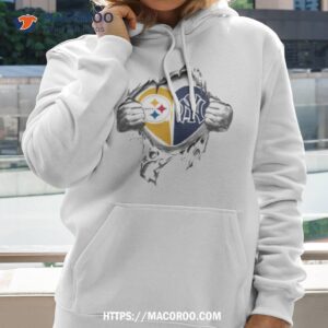 Blood Inside Me Pittsburgh Steelers And New York Yankees 2023 T Shirt 1 blood inside me pittsburgh steelers and new york yankees 2023 t shirt hoodie 2