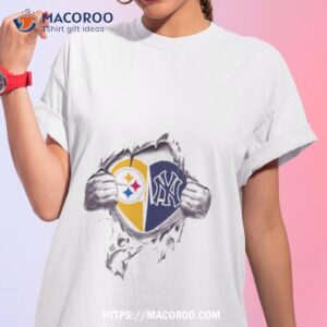 blood inside me pittsburgh steelers and new york yankees 2023 t shirt tshirt 1