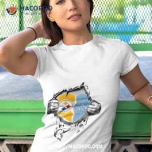 Blood Inside Me Pittsburgh Steelers And North Carolina Tar Heels 2023 Shirt
