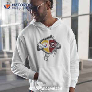 Blood Inside Me Pittsburgh Steelers And South Carolina Gamecocks 2023 Shirt
