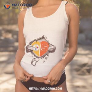 Blood Inside Me Pittsburgh Steelers And Syracuse Orange 2023 Shirt