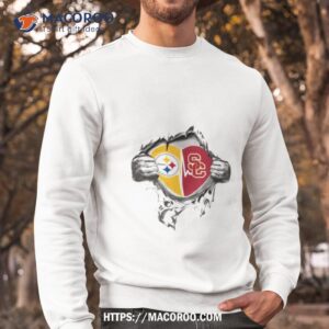 blood inside me pittsburgh steelers and usc trojans 2023 shirt sweatshirt