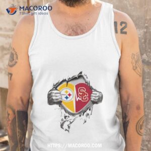 blood inside me pittsburgh steelers and usc trojans 2023 shirt tank top