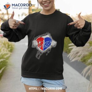blood inside me tampa bay buccaneers and tampa bay lightning it s in my heart shirt sweatshirt 1