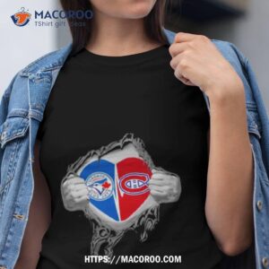 Blood Inside Me Toronto Blue Jays And Montreal Canadiens It’s In My Heart Shirt