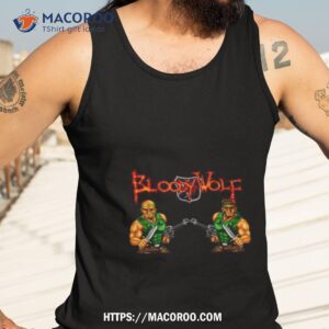 bloody wolf turbografx 16 title screen shirt tank top 3