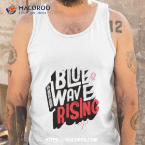 blue wave rising los angeles baseball shirt tank top
