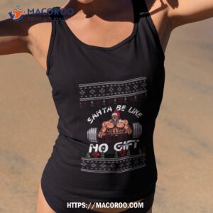 bodybuilding gym christmas shirt tank top 2