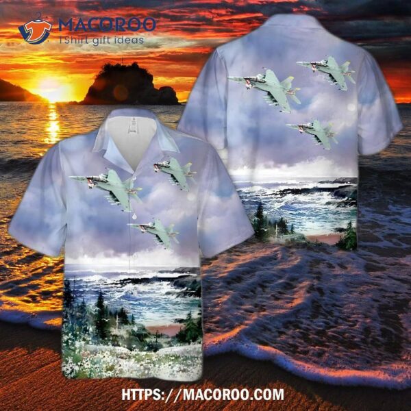 Boeing F/a-18f Super Hornet #165916 Ne100 Vfa-2 Bounty Hunters Us Navy Uss Abraham Lincoln 2012 Hawaiian Shirt