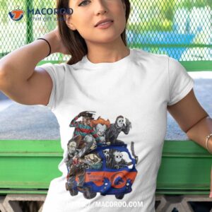 boise state broncos horror movies characters bus halloween 2023 shirt tshirt 1