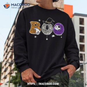 boo skull spider witch hat halloween shirt sweatshirt