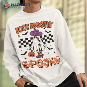 boot scootin spooky western halloween ghost season shirt sweatshirt
