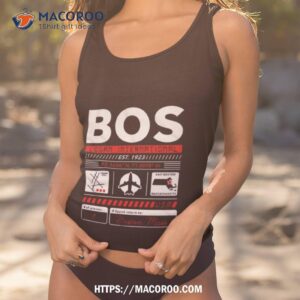 bos logan international airport code shirt tank top 1