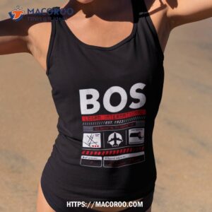 bos logan international airport code shirt tank top 2
