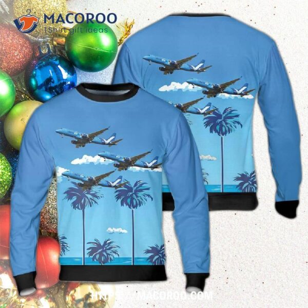 Breeze Airways E190 Christmas Ugly Sweater