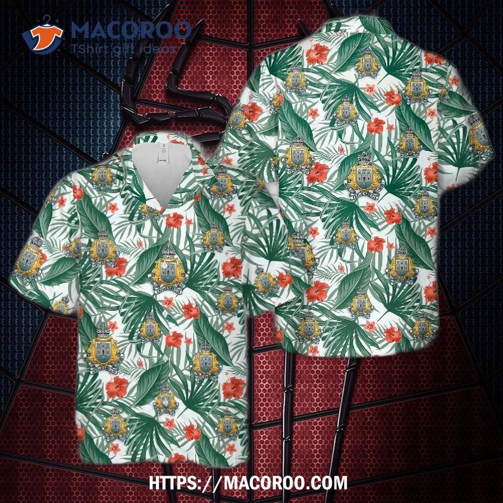 British Army, Royal Gibraltar Regiment Hawaiian Shirt British Army, Royal Gibraltar Regiment Hawaiian Shirt