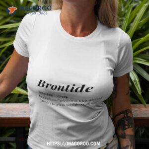 Brontide Word Definition Shirt