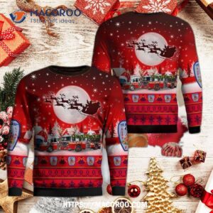 Brooklyn – New York Fdny Engine 282ladder 148 “it Ain’t Easy” Aop Ugly Sweater Dlhh1608pd09