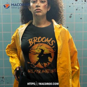 brooms are for amateurs witch riding horse halloween shirt tshirt 2