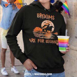 brooms are for beginners horses witch halloween shirt hoodie