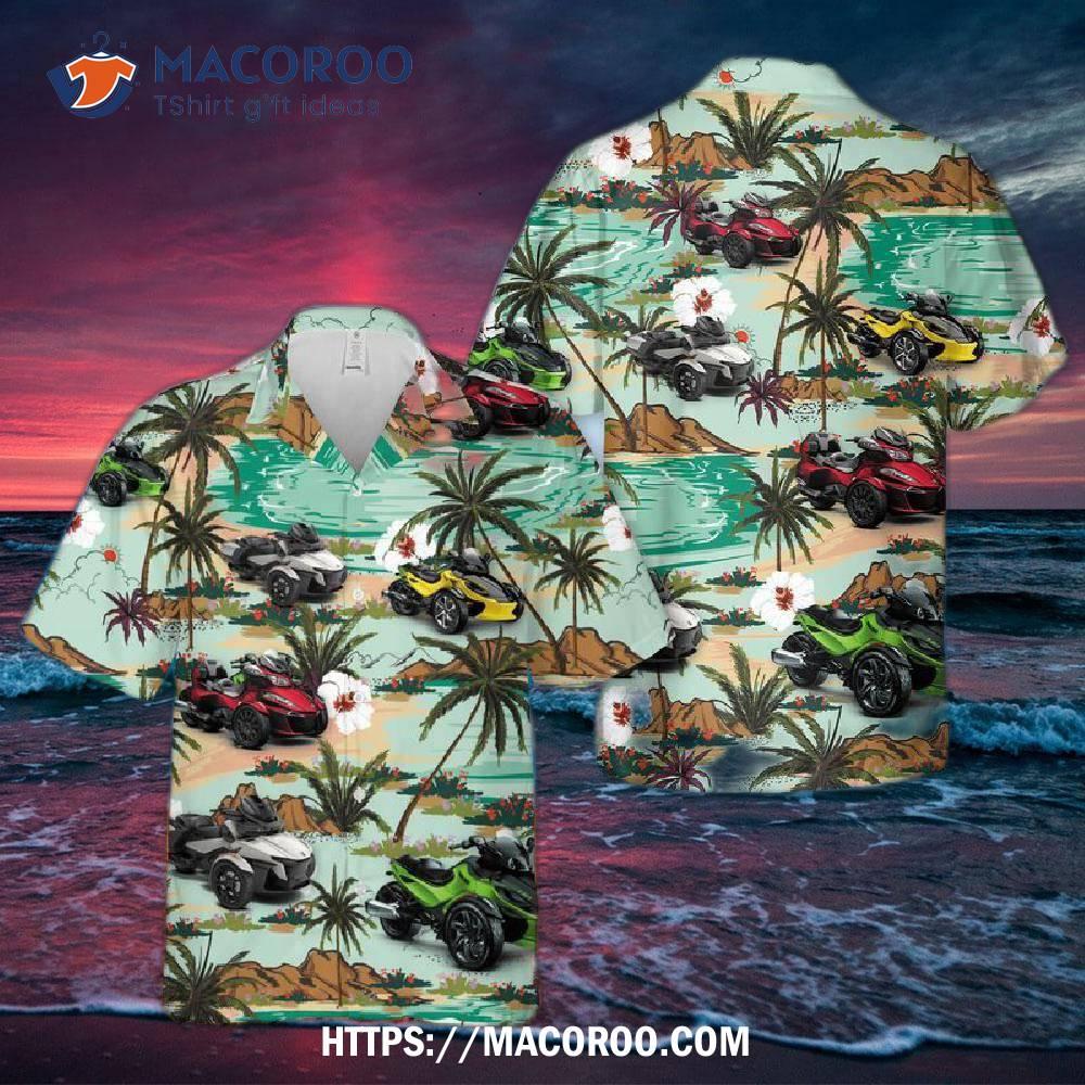 Brp Can-am Spyder Roadster Hawaiian Shirt Brp Can-am Spyder Roadster Hawaiian Shirt
