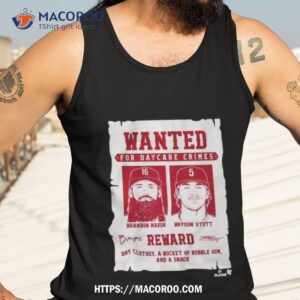 Bryson Stott And Brandon Marsh Wanted For Daycare Crimes Signature Shirt 3 bryson stott and brandon marsh wanted for daycare crimes signature shirt tank top 3
