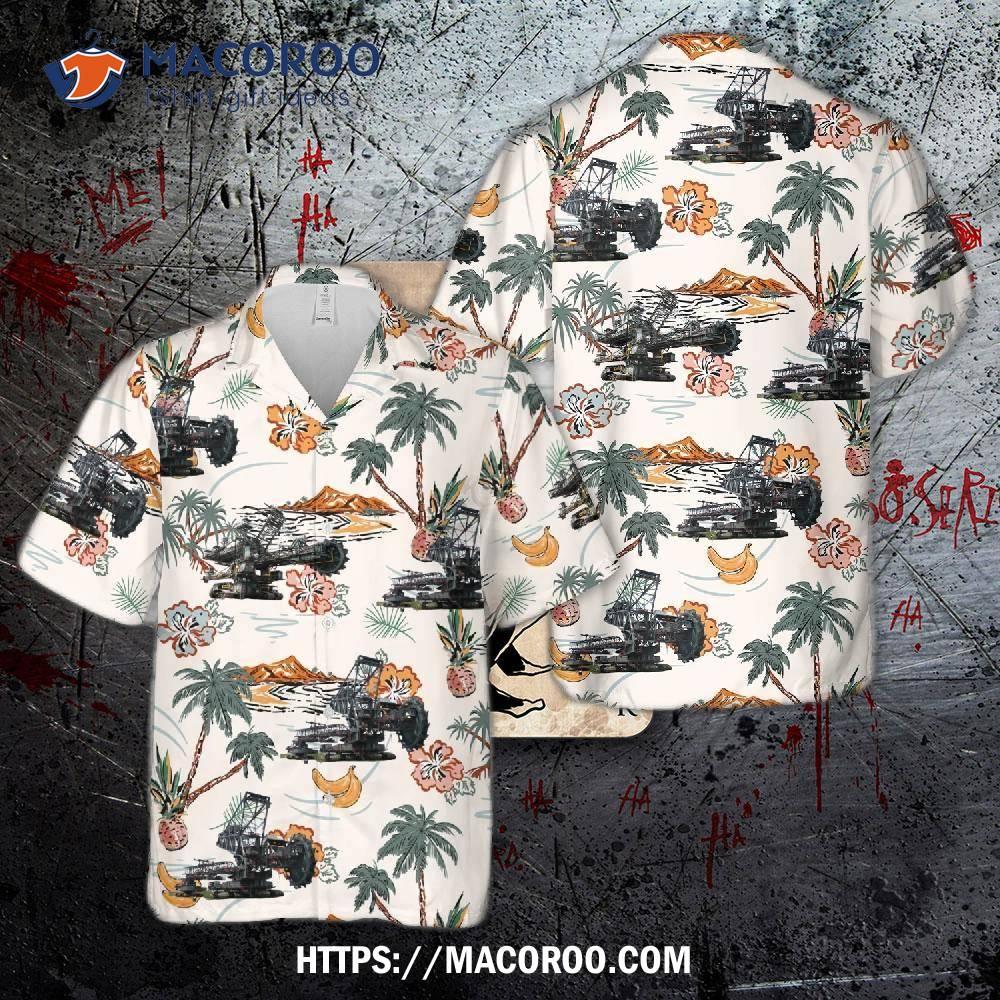 Bucket Wheel Excavator Hawaiian Shirt Bucket Wheel Excavator Hawaiian Shirt