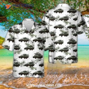 Canadian Army Avgp Cougar In Green Livery Hawaiian Shirt