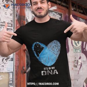 Carolina Panthers And North Carolina Tar Heels Heart It’s In My Dna 2023 T Shirt