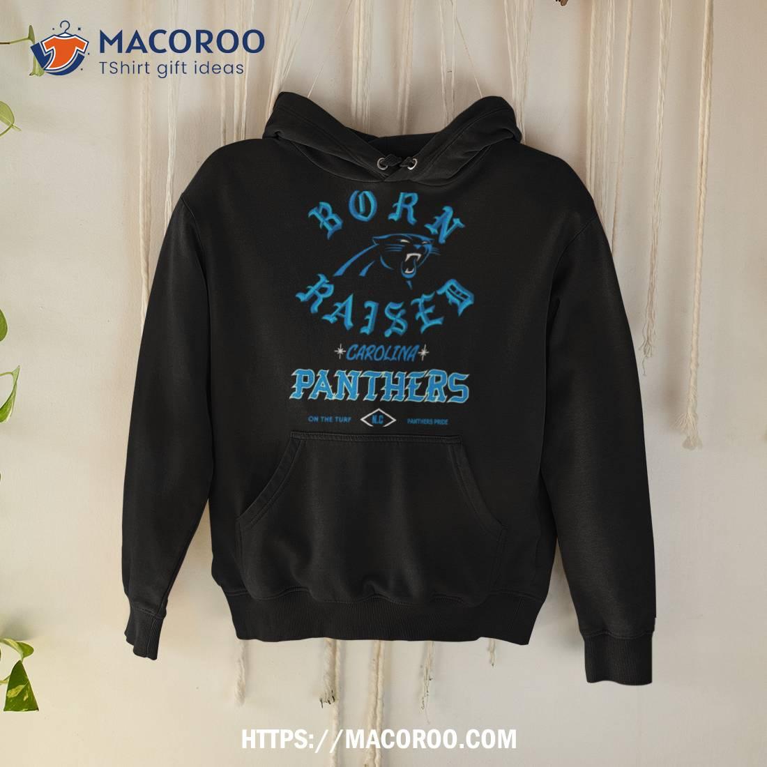 Carolina Panthers Born X Raised Black Nfl Team Black Hoodie