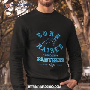 Carolina Panthers Born X Raised Black Nfl Team Black Hoodie