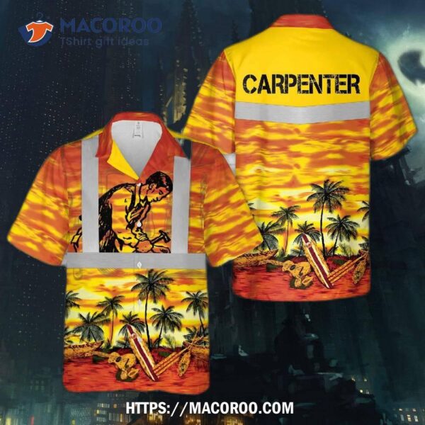 Carpenter Tropical Hawaiian Shirt