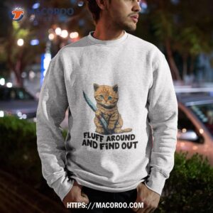 Cat Fluff Around And Find Out Shirt 2 cat fluff around and find out shirt sweatshirt