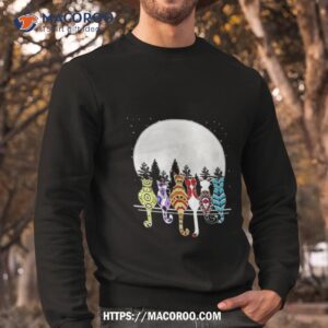 cat moon art shirt sweatshirt