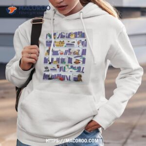 cat no face japanese library shirt hoodie 3