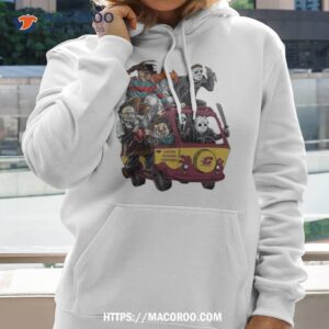 Central Michigan Chippewas Horror Movies Characters Bus Halloween 2023 Shirt