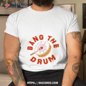 chad henne wearing bang the drum shirt tshirt