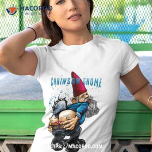 chainsaw gnome christmas shirt tshirt 1