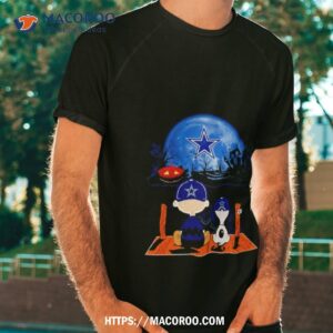 Charlie Brown And Snoopy Dallas Cowboys Pumpkin Halloween Shirt