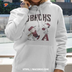 Charlie Brown And Snoopy Playing Baseball Arizona Diamondbacks Mlb 2023 Shirt