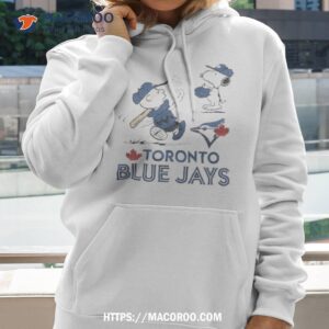 charlie brown and snoopy playing baseball toronto blue jays mlb 2023 shirt hoodie 2
