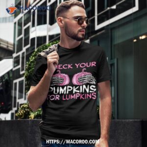 Check Your Pumpkins Breast Cancer Awareness Shirt Halloween