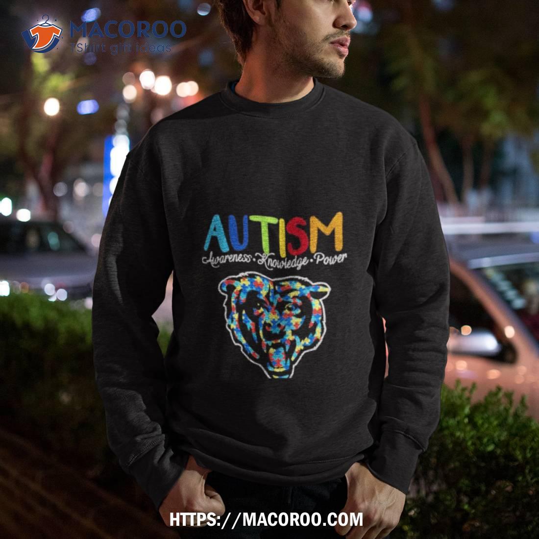 Chicago Bears Autism Awareness Knowledge Power Shirt