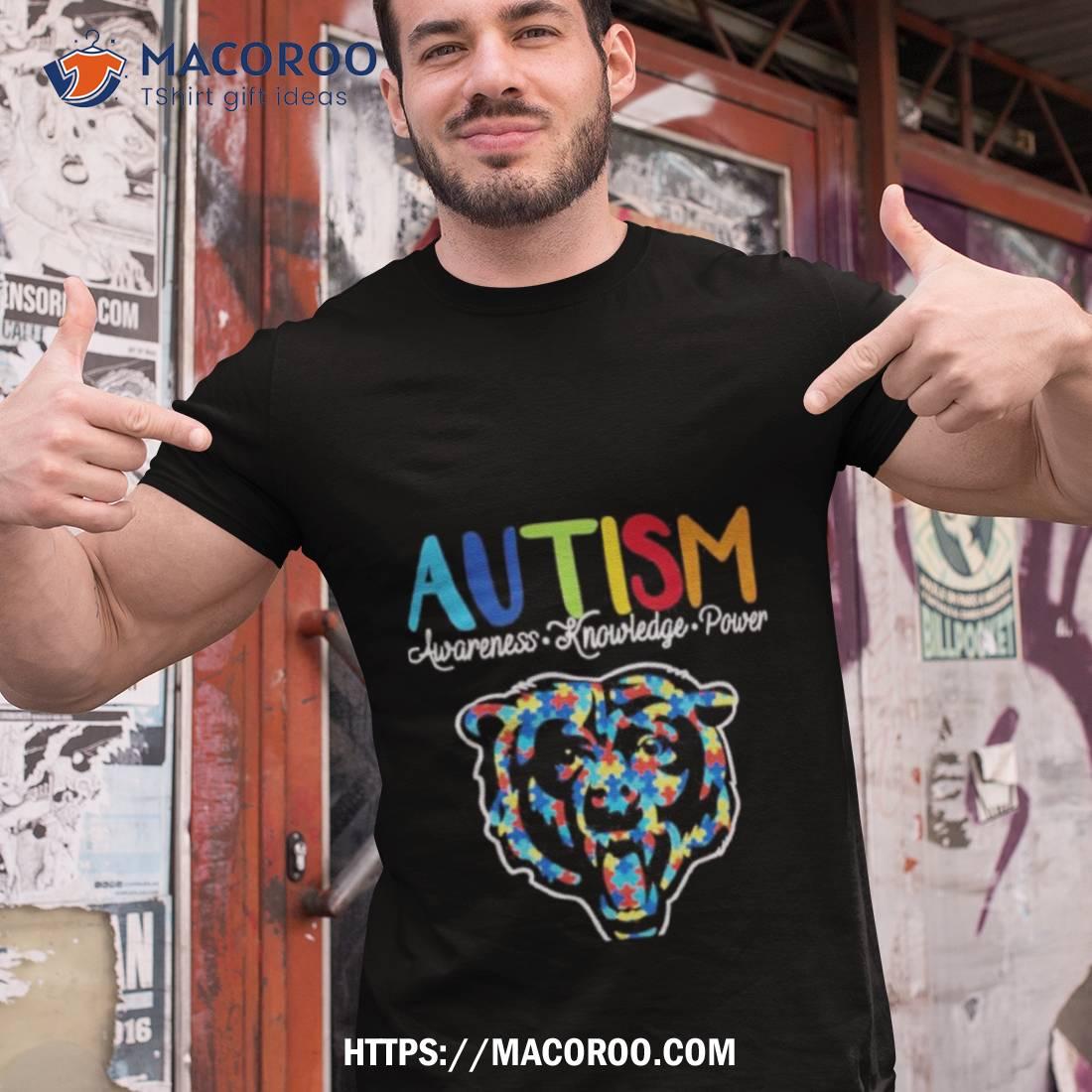 Chicago Bears Autism Awareness Knowledge Power Shirt