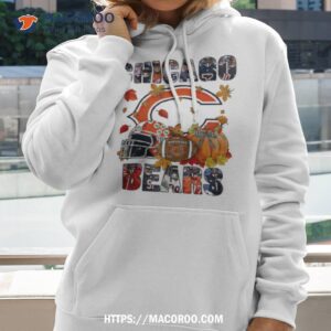 chicago bears fall helmet pumpkin shirt hoodie 2