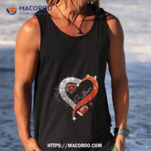 chicago bears go bears diamond heart shirt tank top