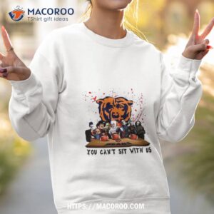 chicago bears horror movie characters team you can t sit with us halloween 2023 shirt sweatshirt 2