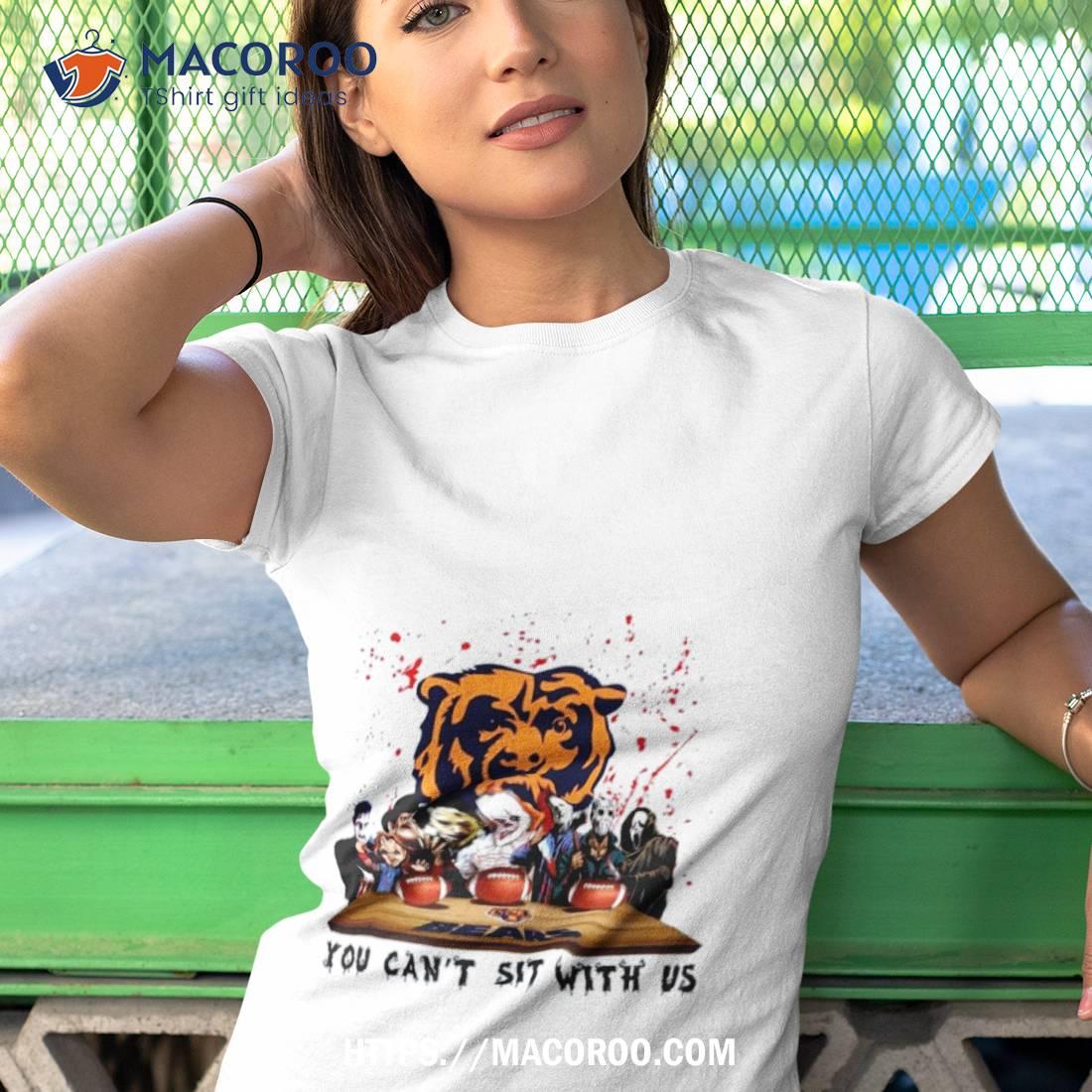 Chicago Bears Horror Movie Characters Team You Can't Sit With Us Halloween  2023 Shirt