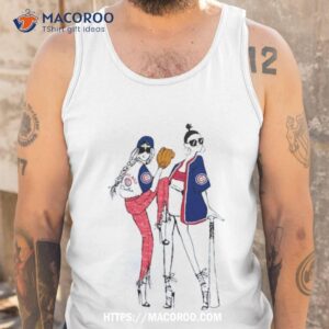 chicago cubs g iii 4her by carl banks white baseball girls shirt tank top