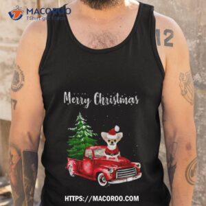 chihuahua christmas tree red truck pajamas shirt tank top